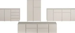OTTO home Sideboard »Metric,Breite 195 cm, grifflose Kommode 4 Türen/2 Schubkästen« Schubladenschrank mit viel Stauraum, Einlegeböden verstellbar