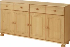 OTTO home Sideboard »Mette« Kommode aus massivem Kiefernholz, Breite 156 cm