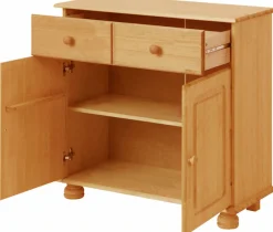OTTO home Sideboard »Mette« Kommode mit gefrästen, kugelförmigen Füßen, Breite 80 cm