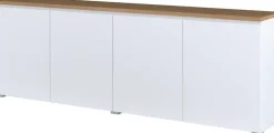 OTTO home Sideboard »Modo, Breite 200 cm, moderne grifflose Kommode 4Türen« Anrichte mit viel Stauraum, Einlegeböden verstellbar