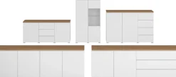 OTTO home Sideboard »Modo, Breite 200 cm, moderne grifflose Kommode 4Türen« Anrichte mit viel Stauraum, Einlegeböden verstellbar