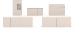 OTTO home Sideboard »Modo, Breite 200 cm, moderne grifflose Kommode 2Türen/3 SK« Schubladenkommode mit viel Stauraum, Einlegeböden verstellbar