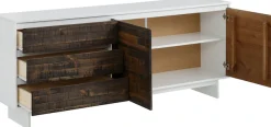 OTTO home Sideboard »Morgan« Kommode aus massivem Kiefernholz, mit Griffmulden, Breite 165 cm