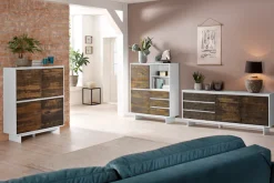 OTTO home Sideboard »Morgan« Kommode aus massivem Kiefernholz, mit Griffmulden, Breite 165 cm