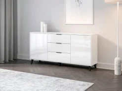 OTTO home Sideboard »OSLO – Modernes Stauraummöbel mit Schubladen und Schrankfächern« Verstellbare Böden, praktische Griffe und hohe Füße vereint
