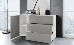 OTTO home Sideboard »PARIS« 1 Stk. tlg. Moderne 110cm breite grifflose Kommode, vielseitig einsetzbar
