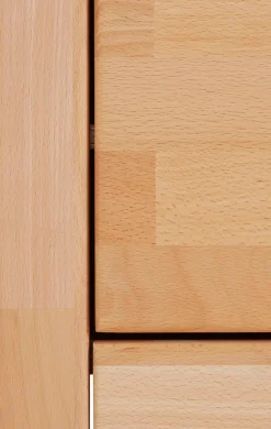 OTTO home Sideboard »Ribe,180cm breit, Fronten Massivholz,7 Fächer« Holz massiv, Holzwerkstoff, Metall Griffe,2Türen,3Schubladen