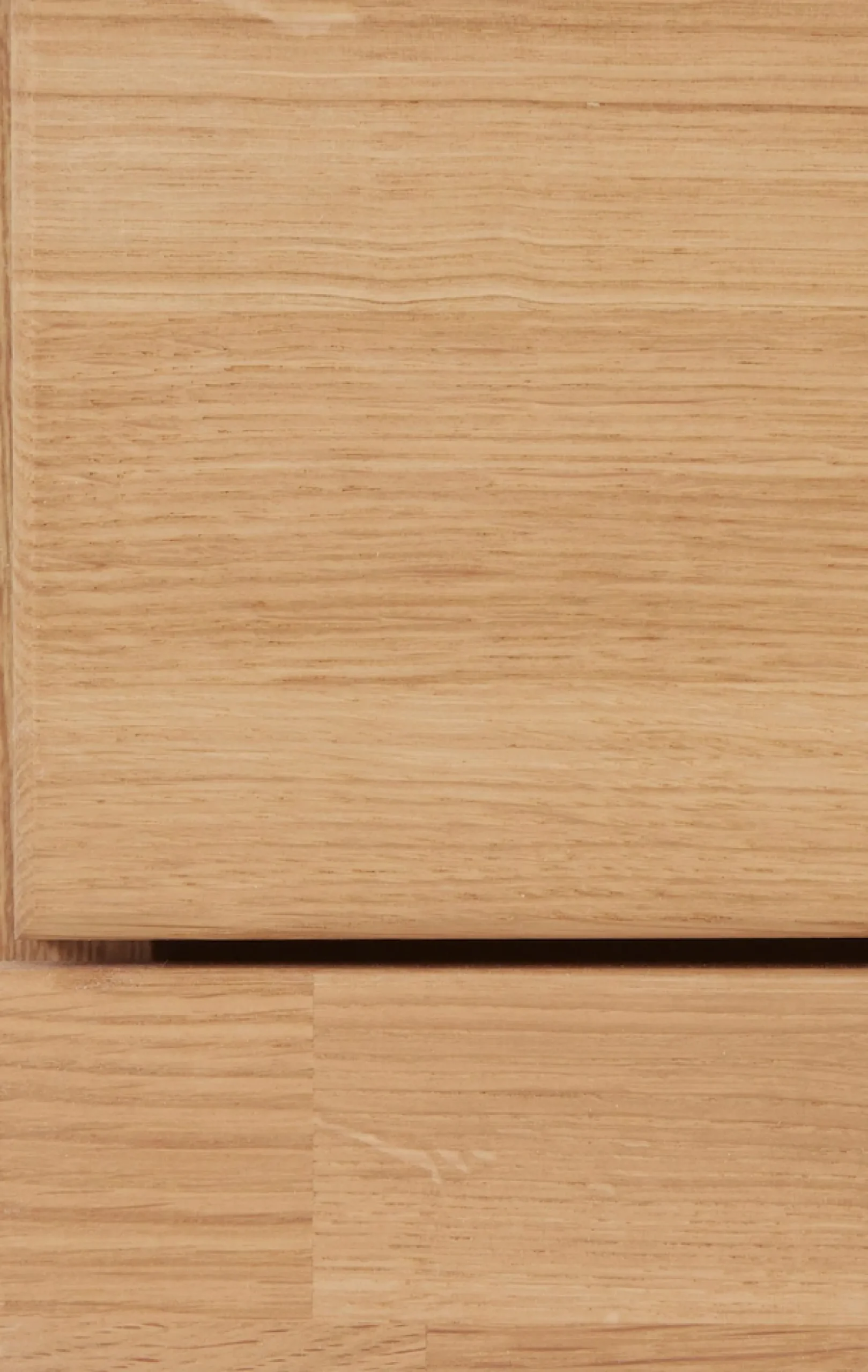 OTTO home Sideboard »Ribe,180cm breit, Fronten Massivholz,7 Fächer,Böden versetzbar« Korpus Holzwerkstoff,Türen mit Glaseinsatz,3 breite Schubladen