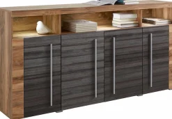 OTTO home Sideboard »Roger,Breite 182cm, stilvolle Schrank mit 4 Türen« Kommode mit viel Stauraum, Einlegeböden verstellbar
