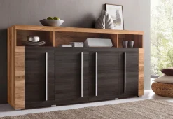 OTTO home Sideboard »Roger,Breite 182cm, stilvolle Schrank mit 4 Türen« Kommode mit viel Stauraum, Einlegeböden verstellbar