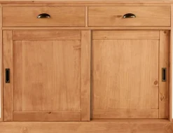 OTTO home Sideboard »Schröder« Kommode, 2 Schiebetüren, 2 Schubkasten, aus massivem Kiefernholz