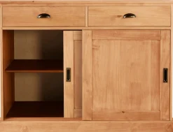 OTTO home Sideboard »Schröder« Kommode, 2 Schiebetüren, 2 Schubkasten, aus massivem Kiefernholz