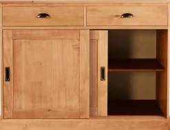 OTTO home Sideboard »Schröder« Kommode, 2 Schiebetüren, 2 Schubkasten, aus massivem Kiefernholz