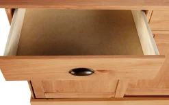 OTTO home Sideboard »Schröder« Kommode, 2 Schiebetüren, 2 Schubkasten, aus massivem Kiefernholz