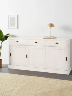 OTTO home Sideboard »Schröder« Kommode, 3 Schiebetüren, 3 Schubkasten, aus massivem Kiefernholz