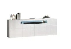 OTTO home Sideboard »Sideboard REAL, Kommode, Schrank, Kredenz« 1 Stk. tlg. Mit 4 Türen, davon 2 abgerundet, die ein ovales offenes Fach bilden