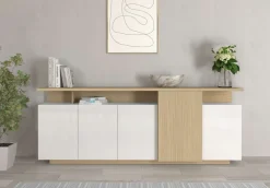 OTTO home Sideboard »Sideboard ETHOS, Kommode, Schrank, Kredenz« 1 Stk. tlg. Mit 5 Drehtüren, 8 Innenfächern und 2 Außenfächern, B.210 cm