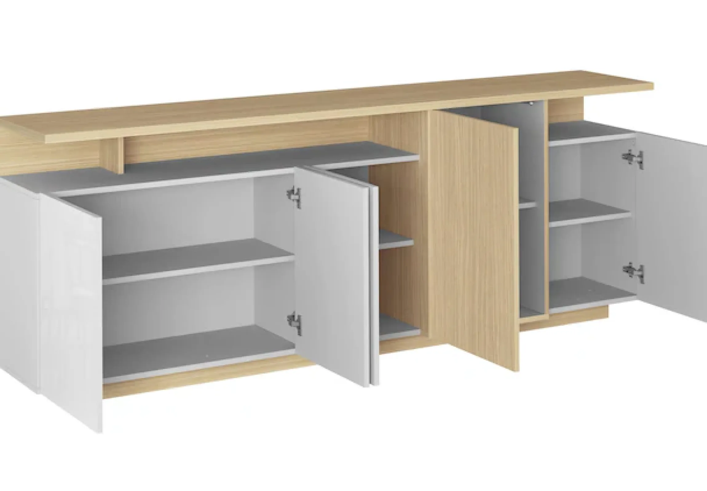 OTTO home Sideboard »Sideboard ETHOS, Kommode, Schrank, Kredenz« 1 Stk. tlg. Mit 5 Drehtüren, 8 Innenfächern und 2 Außenfächern, B.210 cm