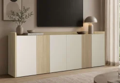 OTTO home Sideboard »Sideboard ALTEA, Kommode, Schrank, Kredenz« 1 Stk. tlg. Mit 6 Drehtüren, 6 Innenfächer, B.220 cm