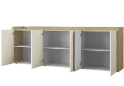 OTTO home Sideboard »Sideboard ALTEA, Kommode, Schrank, Kredenz« 1 Stk. tlg. Mit 6 Drehtüren, 6 Innenfächer, B.220 cm