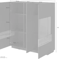 OTTO home Sideboard »SILKE« Breite 130 cm