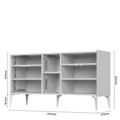 OTTO home Sideboard »Sky45« Kommode, Lackiert mit wasserbasiertem UV-Lack, Breite 150 cm