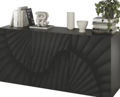 OTTO home Sideboard »Snake, Kommode, Anrichte, Stauraummöbel Breite 181 cm, Siebdruck-Front« moderne Wohnmöbel, 3 Türen, viel Stauraum, stilvoll und funktional