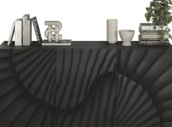 OTTO home Sideboard »Snake, Kommode, Anrichte, Stauraummöbel Breite 181 cm, Siebdruck-Front« moderne Wohnmöbel, 3 Türen, viel Stauraum, stilvoll und funktional