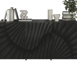 OTTO home Sideboard »Snake, Kommode, Anrichte, Stauraummöbel Breite 181 cm, Siebdruck-Front« moderne Wohnmöbel, 3 Türen, viel Stauraum, stilvoll und funktional