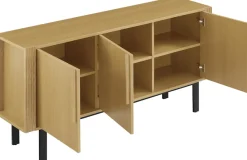 OTTO home Sideboard »Stiven« Eukalyptus und Esche, kombiniert mit Melamin, MDF und ABS-Kunststoff