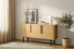 OTTO home Sideboard »Stiven« Eukalyptus und Esche, kombiniert mit Melamin, MDF und ABS-Kunststoff