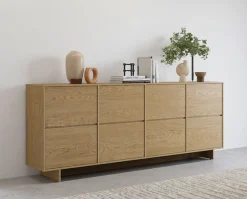 OTTO home Sideboard »Tatami, Stilvolle, moderne grifflose Kommode 4 Türen, Breite 220cm« Anrichte mit viel Stauraum, Böden verstellbar, push-to-open-Funktion