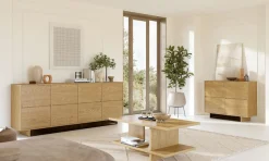OTTO home Sideboard »Tatami, Stilvolle, moderne grifflose Kommode 4 Türen, Breite 220cm« Anrichte mit viel Stauraum, Böden verstellbar, push-to-open-Funktion