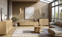 OTTO home Sideboard »Tatami, Stilvolle, moderne grifflose Kommode 4 Türen, Breite 220cm« Anrichte mit viel Stauraum, Böden verstellbar, push-to-open-Funktion