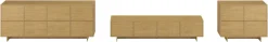 OTTO home Sideboard »Tatami, Stilvolle, moderne grifflose Kommode 4 Türen, Breite 220cm« Anrichte mit viel Stauraum, Böden verstellbar, push-to-open-Funktion