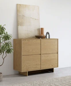 OTTO home Sideboard »Tatami, Stilvolle, moderne grifflose Kommode 2 Türen, Breite 111cm« Anrichte mit viel Stauraum, Böden verstellbar, push-to-open-Funktion