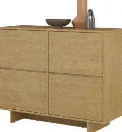 OTTO home Sideboard »Tatami, Stilvolle, moderne grifflose Kommode 2 Türen, Breite 111cm« Anrichte mit viel Stauraum, Böden verstellbar, push-to-open-Funktion