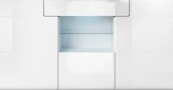 OTTO home Sideboard »Toledo,Breite 159cm,moderne Anrichte mit dekorative Fräsungen,grifflos« Kommode viel Stauraum, Einlegeböden verstellbar,ohne Beleuchtung