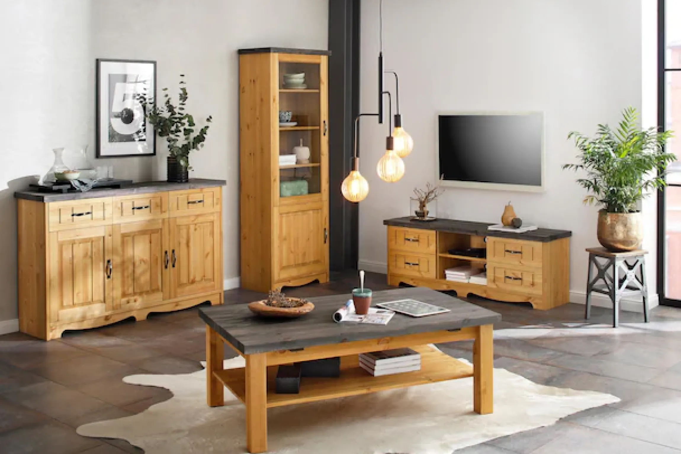 OTTO home Sideboard »Trinidad Antique« Kommode, 148 cm, FSC® zertifiziertes Massivholz
