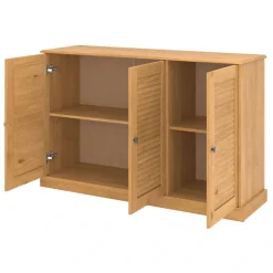 OTTO home Sideboard »Turia, mit Lamellentüren« Kommode aus massivem Kiefernholz, FSC®, Breite 125 cm