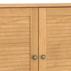 OTTO home Sideboard »Turia, mit Lamellentüren« Kommode aus massivem Kiefernholz, FSC®, 4 Schubkasten, Breite 125 cm