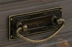 OTTO home Sideboard »Vinales, kommode 3 Schubläden, 3 Türen, 2 Einlegeböden« B/T/H: 155/39/83 cm,Messinggriffe im Jugendstil, Zierleiste und eleganter Sockel