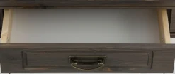 OTTO home Sideboard »Vinales, kommode 3 Schubläden, 3 Türen, 2 Einlegeböden« B/T/H: 155/39/83 cm,Messinggriffe im Jugendstil, Zierleiste und eleganter Sockel