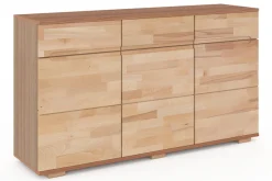 OTTO home Sideboard »VKB10: teilmassiv korpus Kernbuche, 6Fächer geschlossen, Stauraum« B/T/H:150/40/85cm, 3verstellbare boden, 3 Schubladen, Fronten massiv