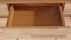 OTTO home Sideboard »VKB10: teilmassiv korpus Kernbuche, 6Fächer geschlossen, Stauraum« B/T/H:150/40/85cm, 3verstellbare boden, 3 Schubladen, Fronten massiv