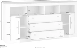 OTTO home Sideboard »Westminster, Schrank im Landhausstil, elegante Kommode«