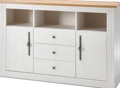 OTTO home Sideboard »Westminster, Kommode im Landhausstil, Schrank, Stauraumelement« Metallgriffe, ausreichend Stauraum, in 2 Farben erhältlich