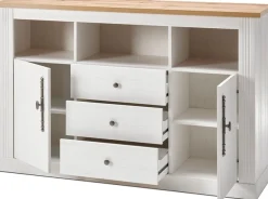 OTTO home Sideboard »Westminster, Kommode im Landhausstil, Schrank, Stauraumelement« Metallgriffe, ausreichend Stauraum, in 2 Farben erhältlich