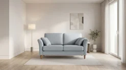 OTTO home 2-Sitzer »Arellano, Breite 155 cm« klassisches Design, 2 Zierkissen inklusive, Webstoff fein