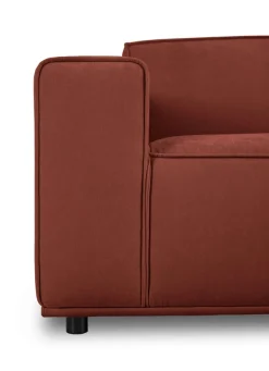 OTTO home 3-Sitzer »Avelin, 228 cm, Chenille, Struktur-Boucle« mit Wellenunterfederung, Kedernaht, bodentief, Skandi-Design
